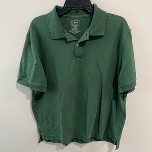 L.L. Bean Men's Premium Double L Polo Banded, Short-Sleeve Without Pocket